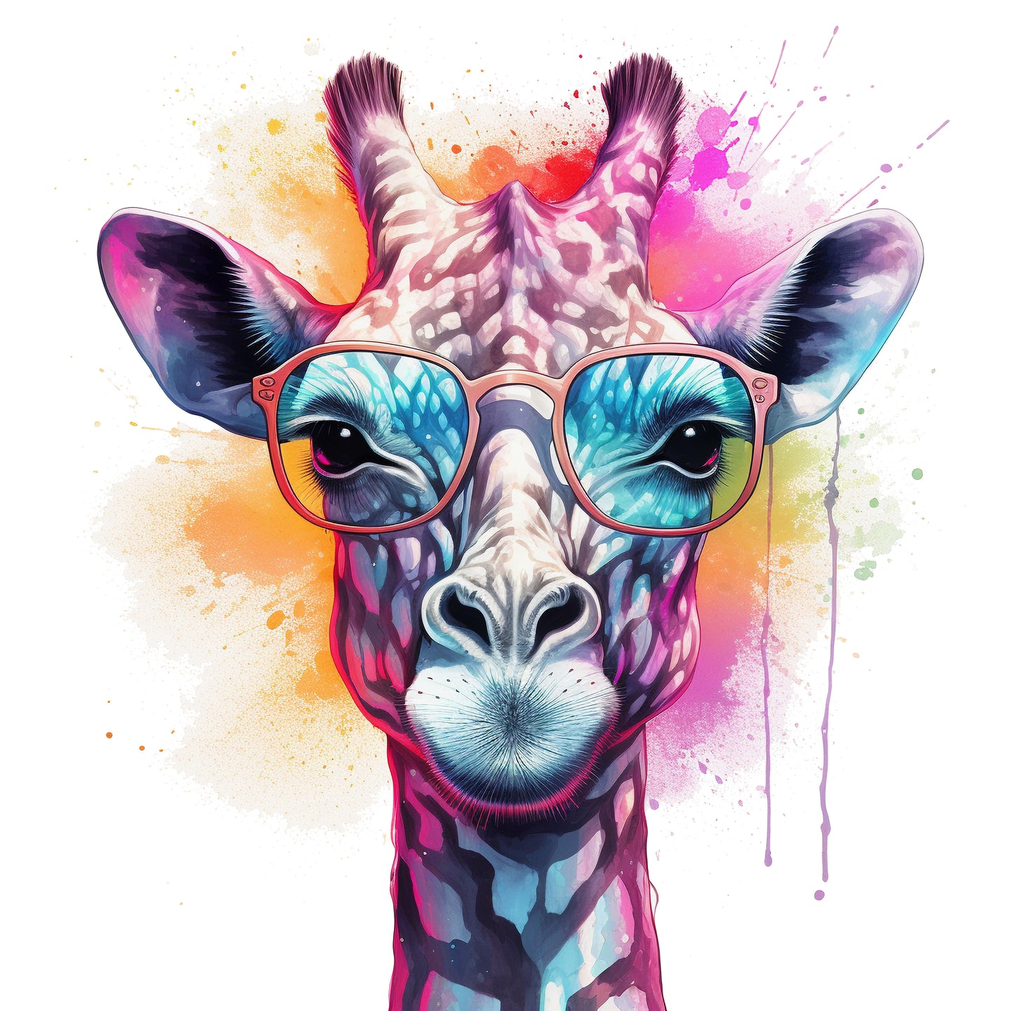 Giraffe mit Sonnenbrille, cool #4
