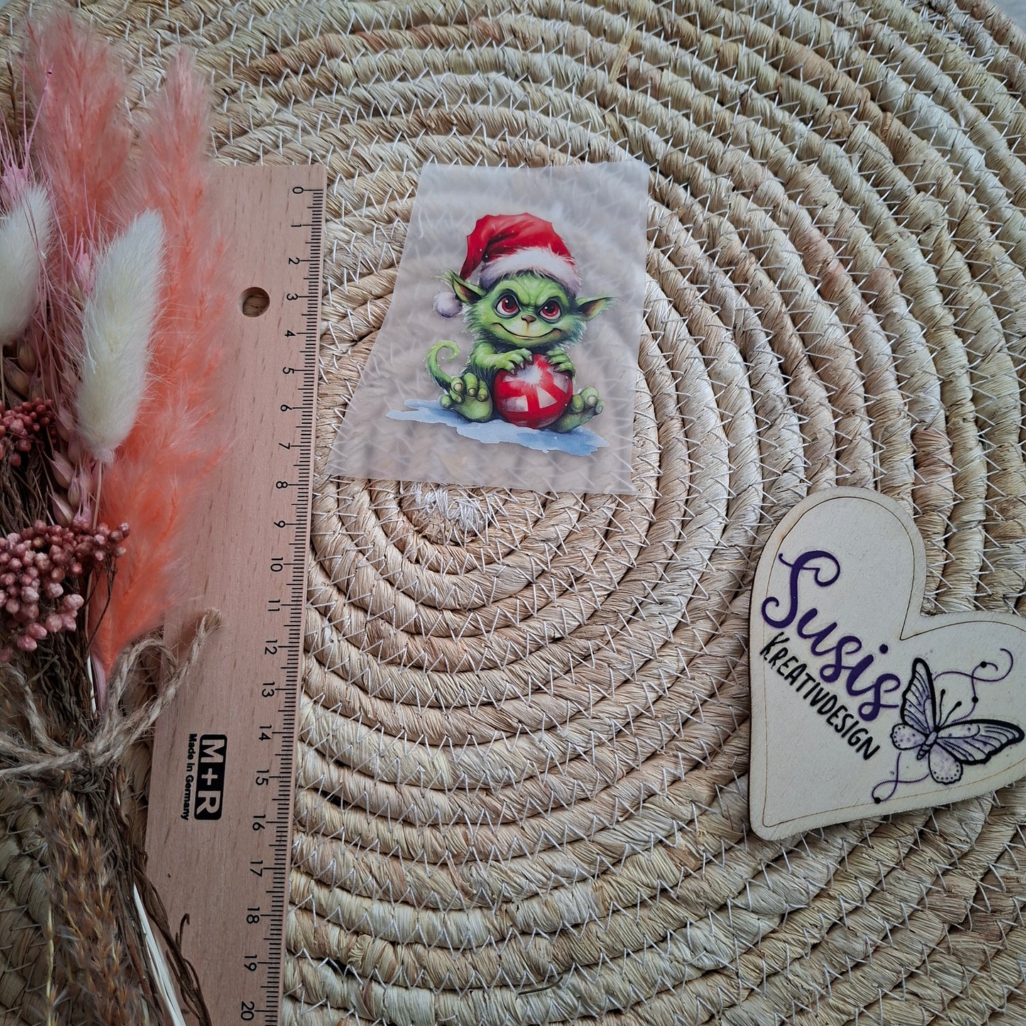 Bügelbild, Grinch, Weihnachten