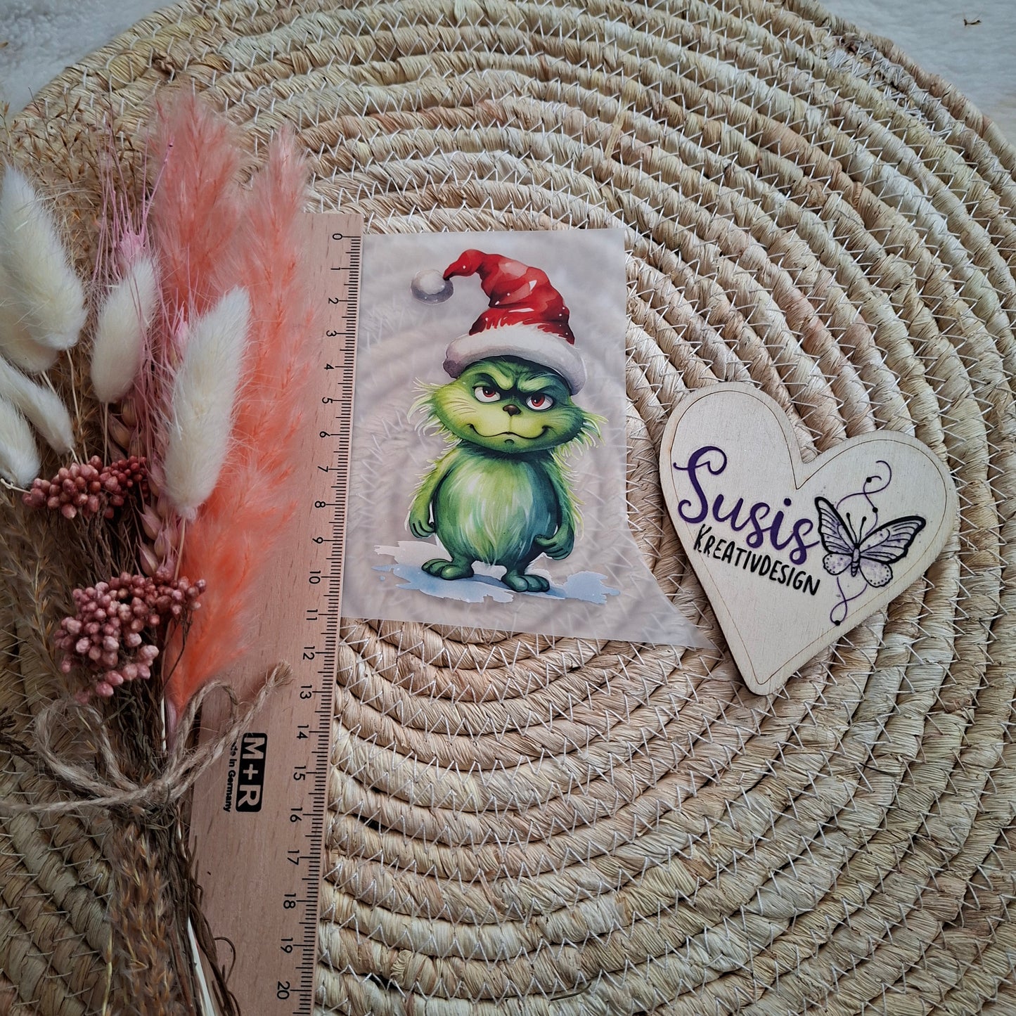 Bügelbild, Grinch, Weihnachten