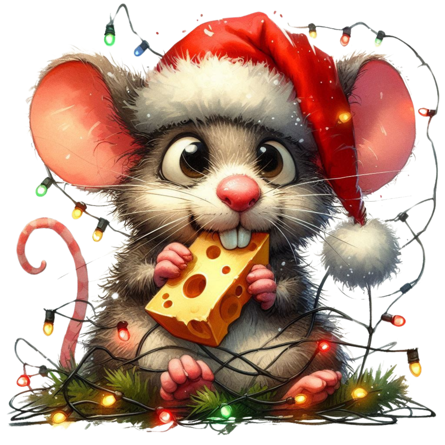 lustige Weihnachtstiere, Weihnachten, Lichterkette, Tiere, funny #14