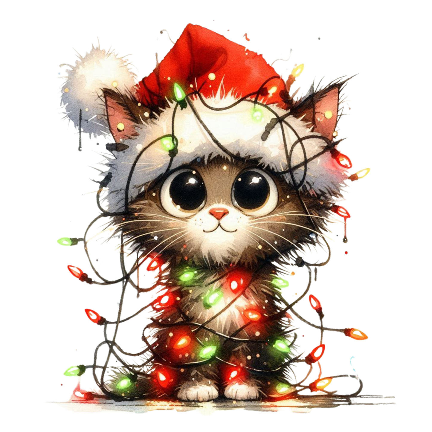 lustige Weihnachtstiere, Weihnachten, Lichterkette, Tiere, funny #17