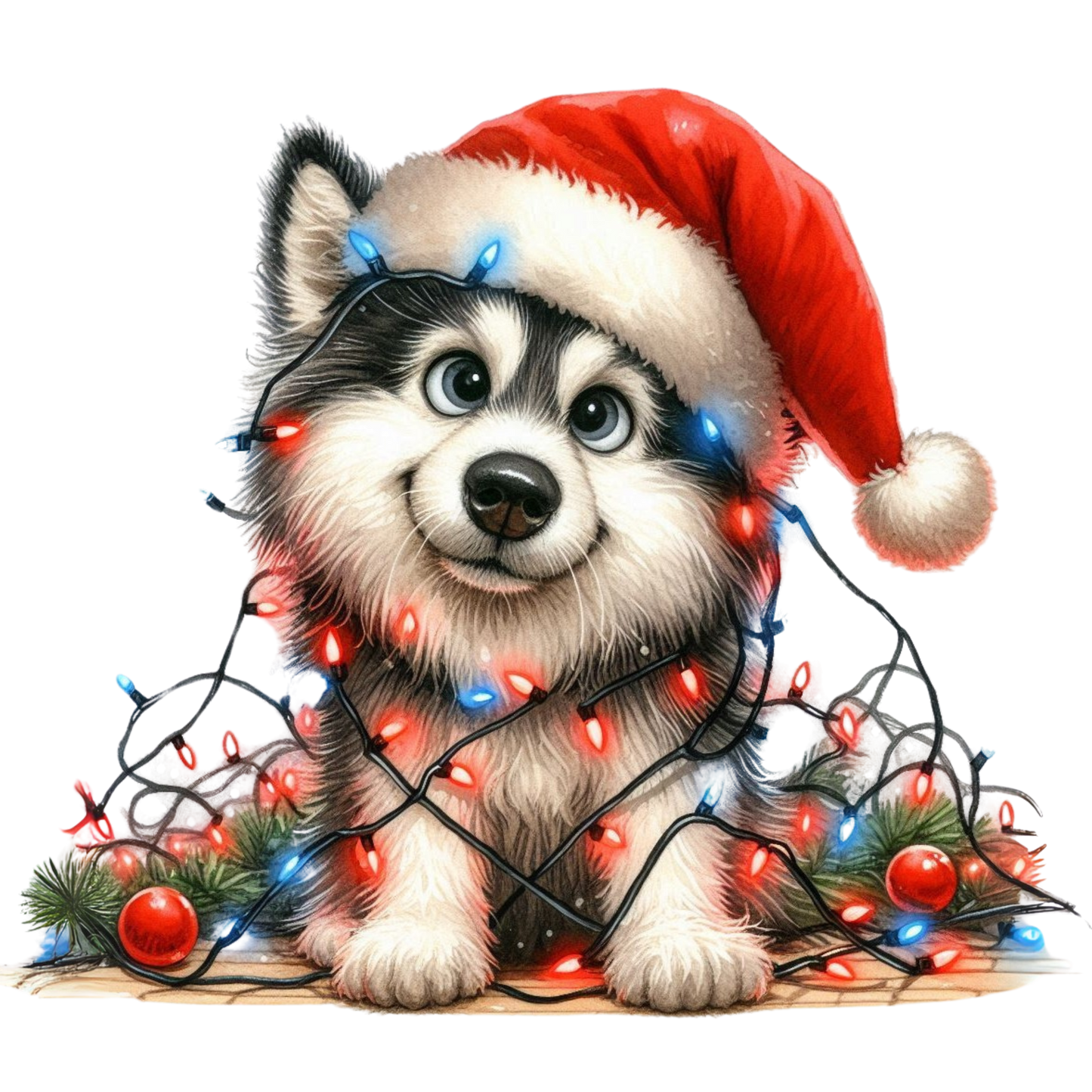 lustige Weihnachtstiere, Weihnachten, Lichterkette, Tiere, funny #3