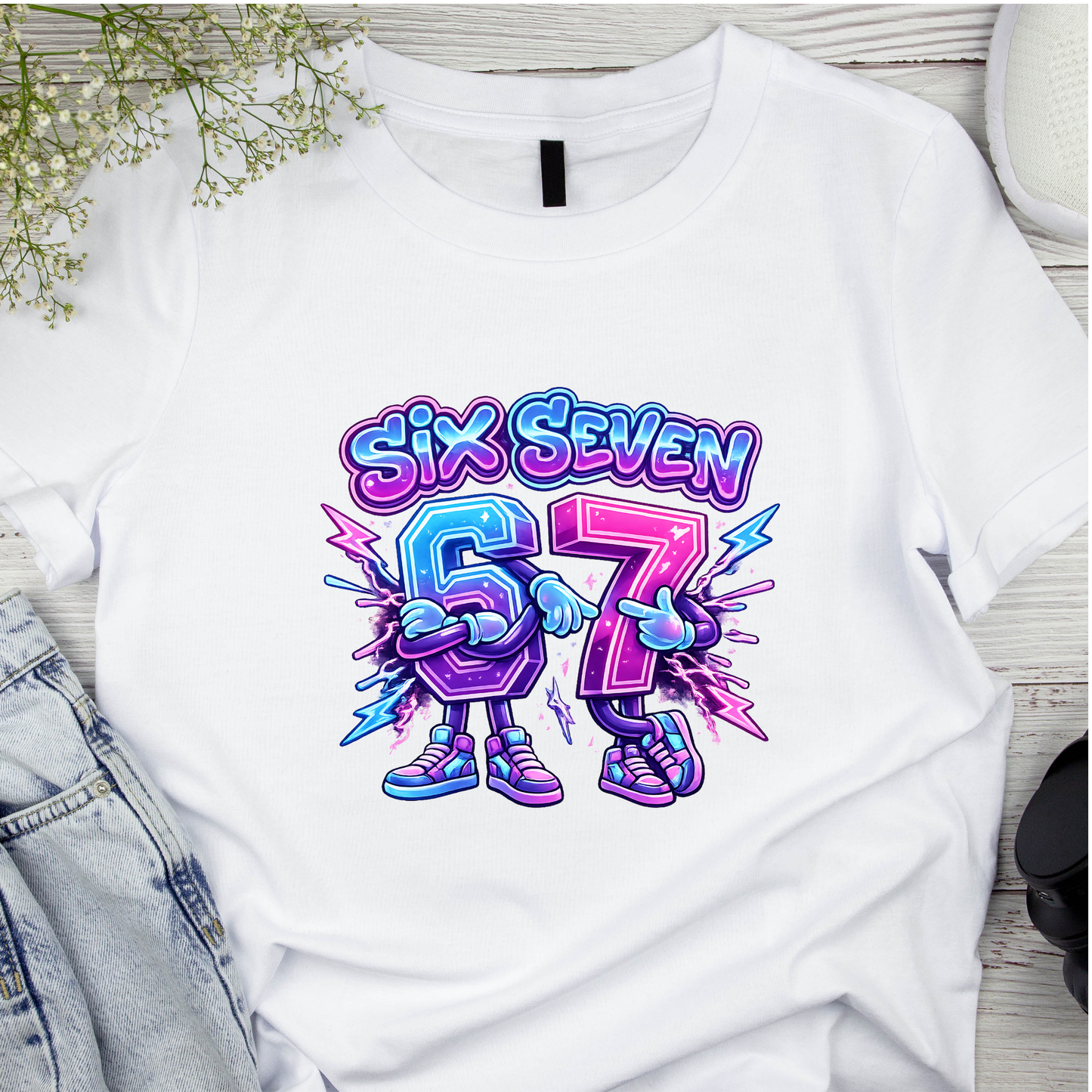 Bügelbild SixSeven, 67, bunt, farbig, cool #17