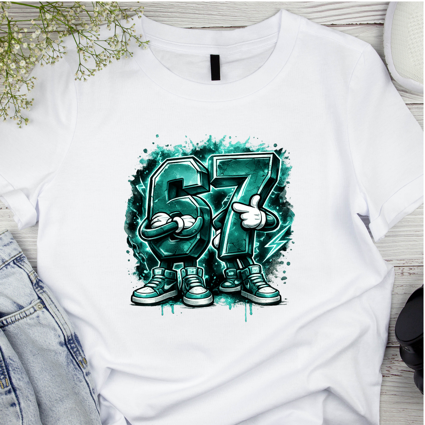 Bügelbild SixSeven, 67, bunt, farbig, cool #7