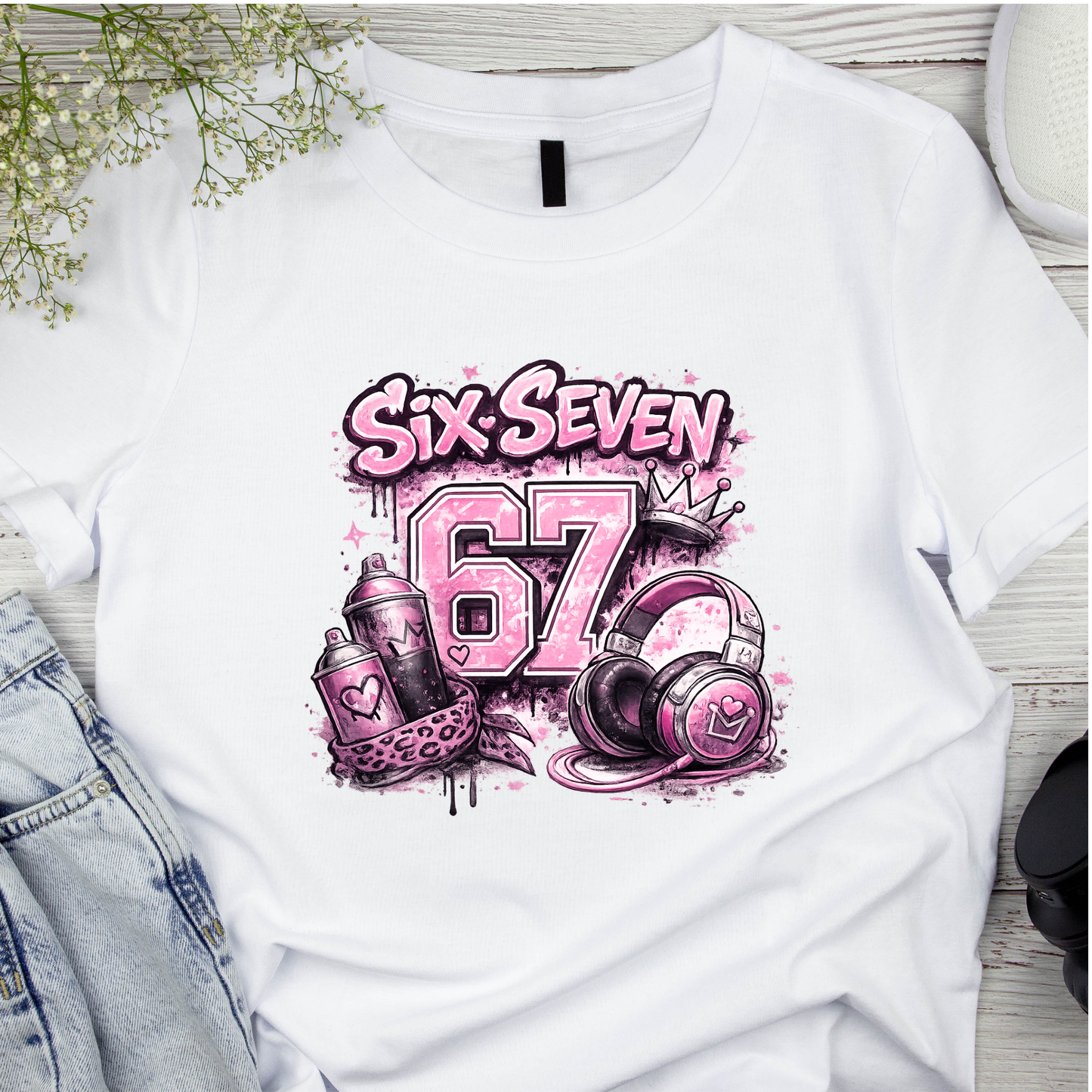 Bügelbild SixSeven, 67, bunt, farbig, cool #4