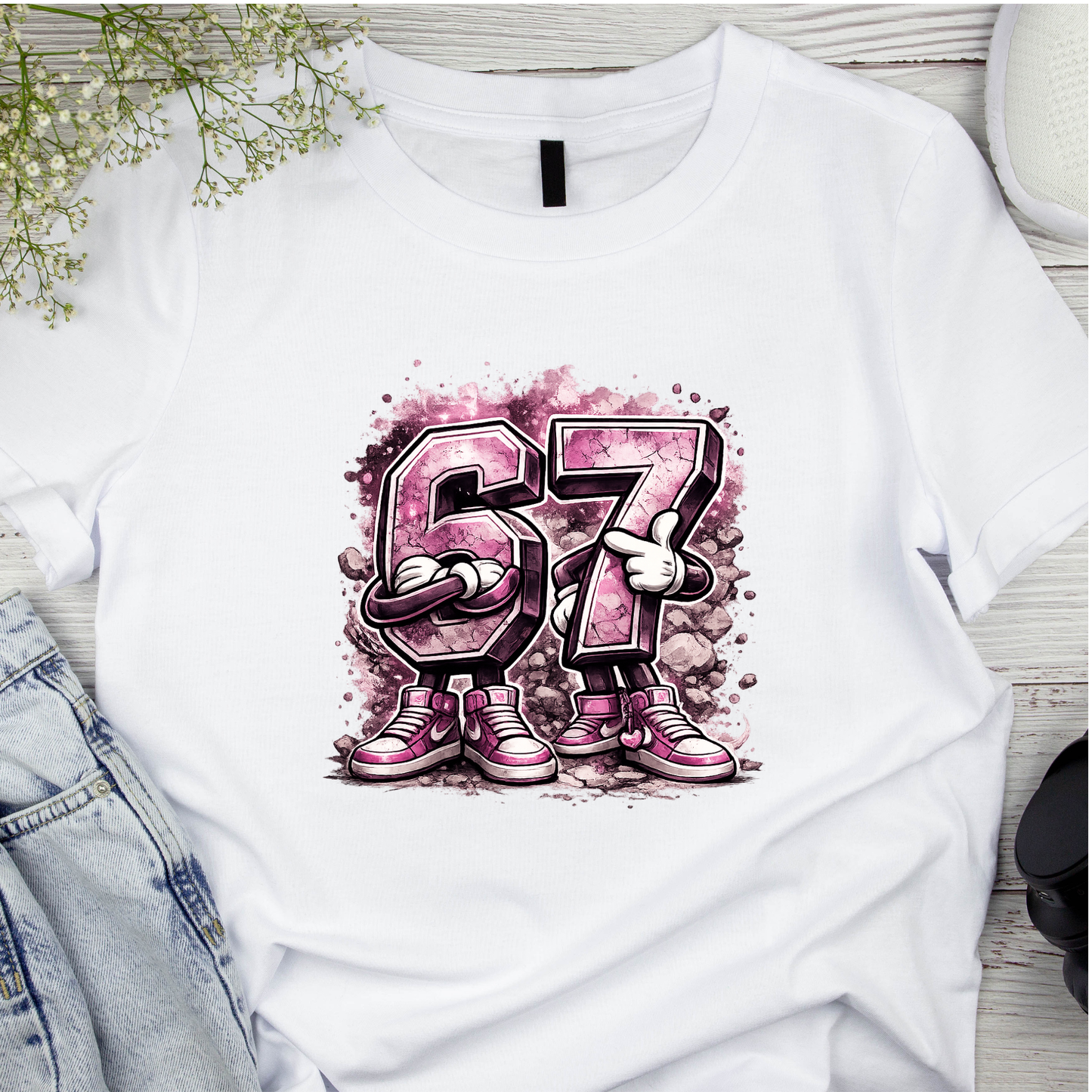 Bügelbild SixSeven, 67, bunt, farbig, cool #11