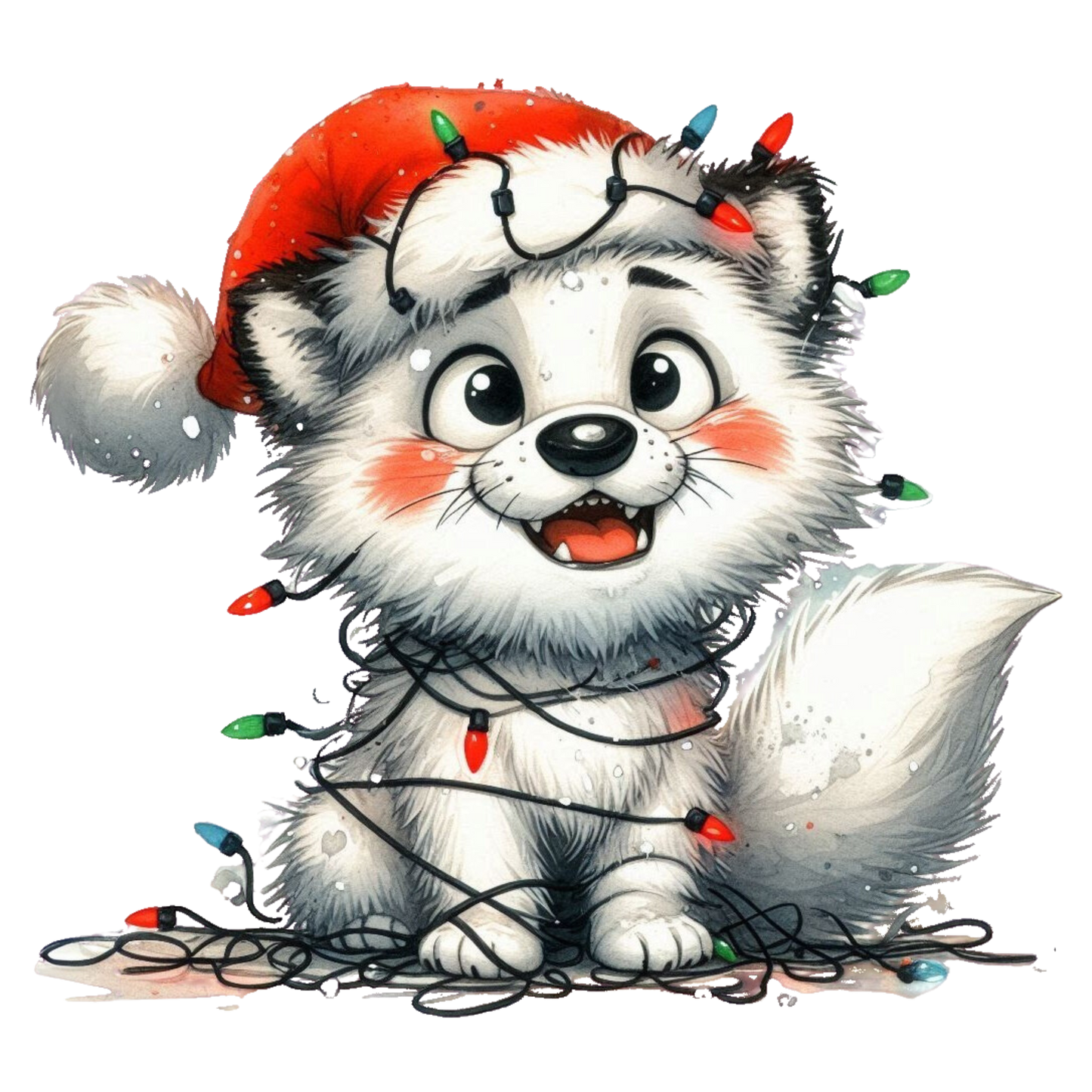 lustige Weihnachtstiere, Weihnachten, Lichterkette, Tiere, funny #4