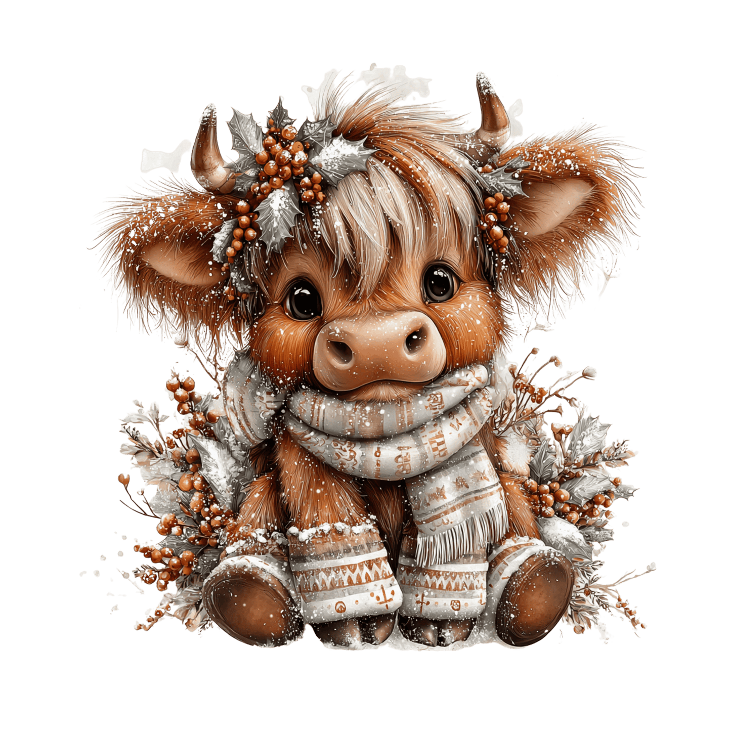 Highland Kuh, Winter Weihnachten #10