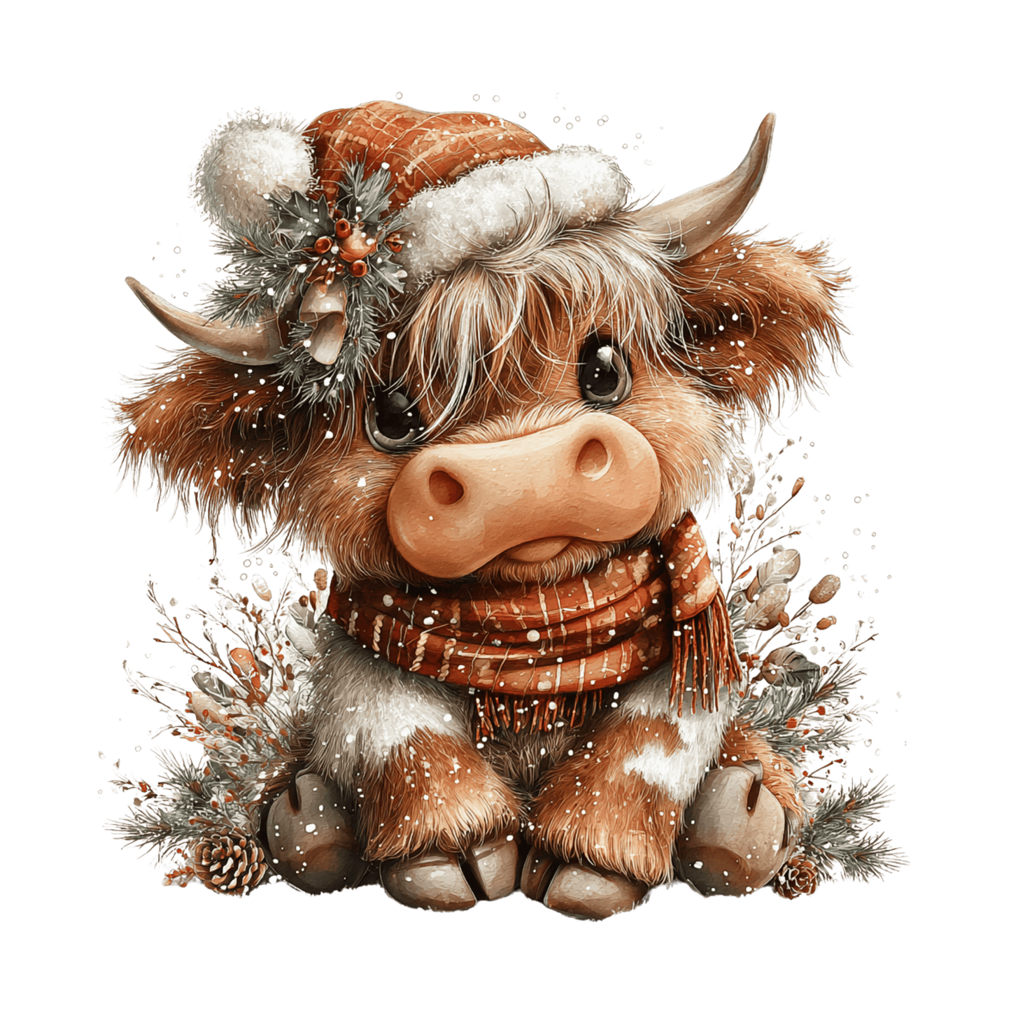 Highland Kuh, Winter Weihnachten #11