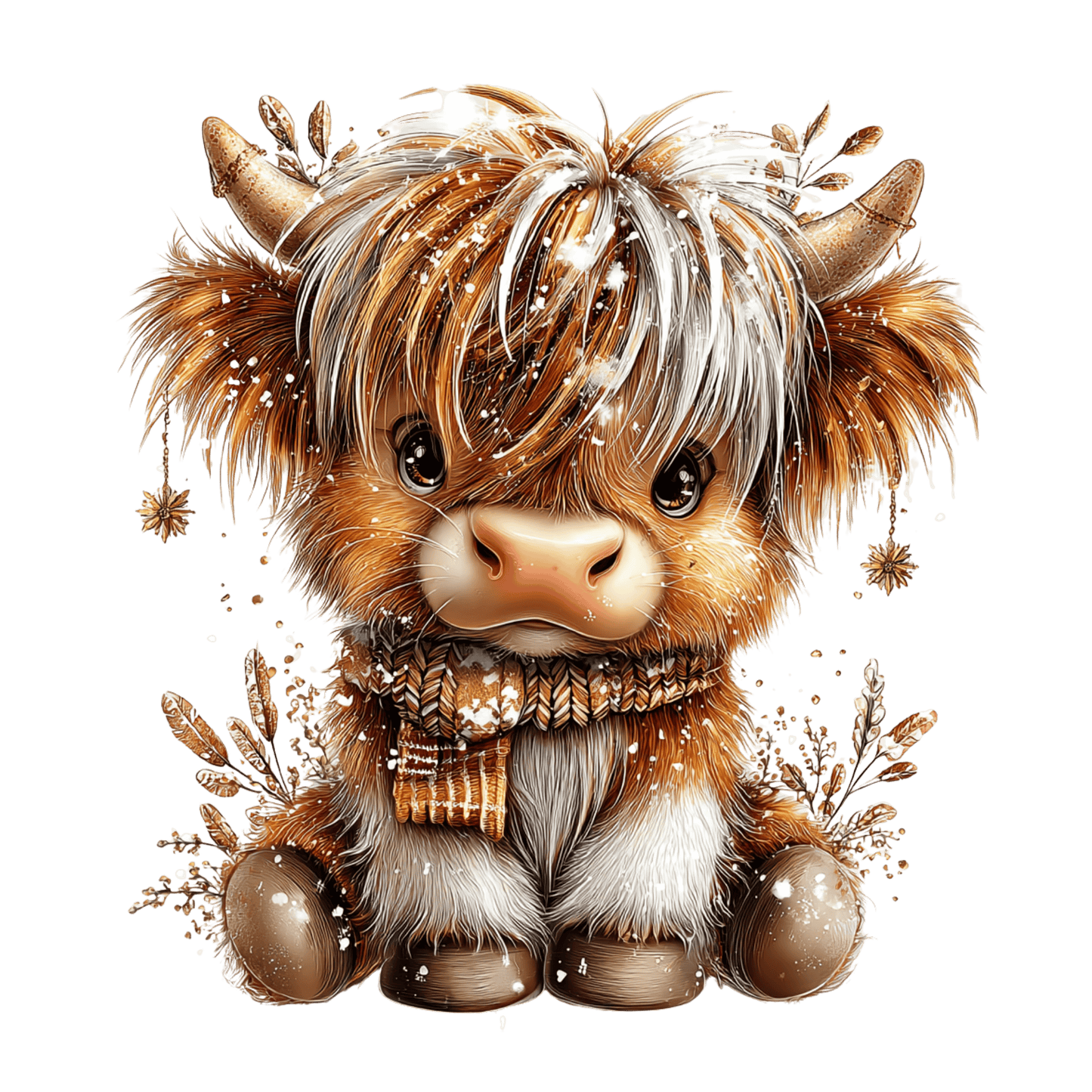 Highland Kuh, Winter Weihnachten #12