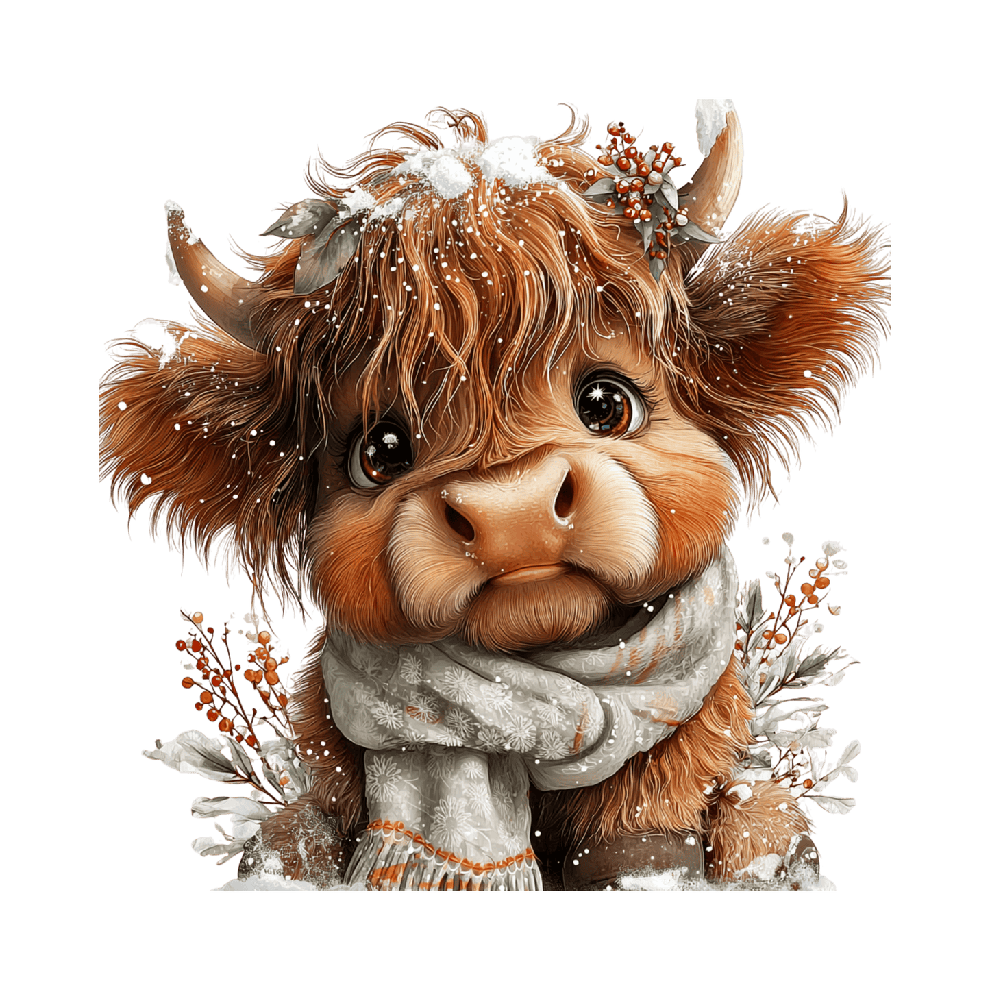 Highland Kuh, Winter Weihnachten #15