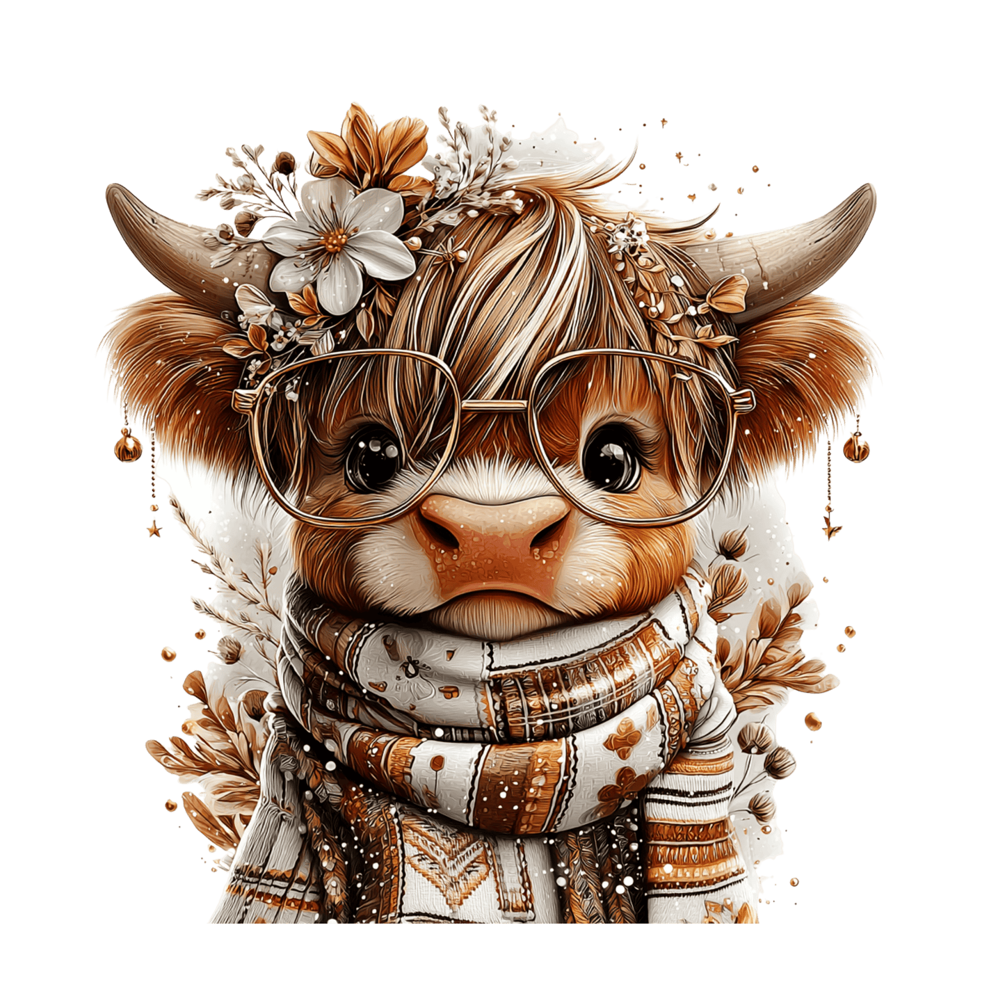 Highland Kuh, Winter Weihnachten #8