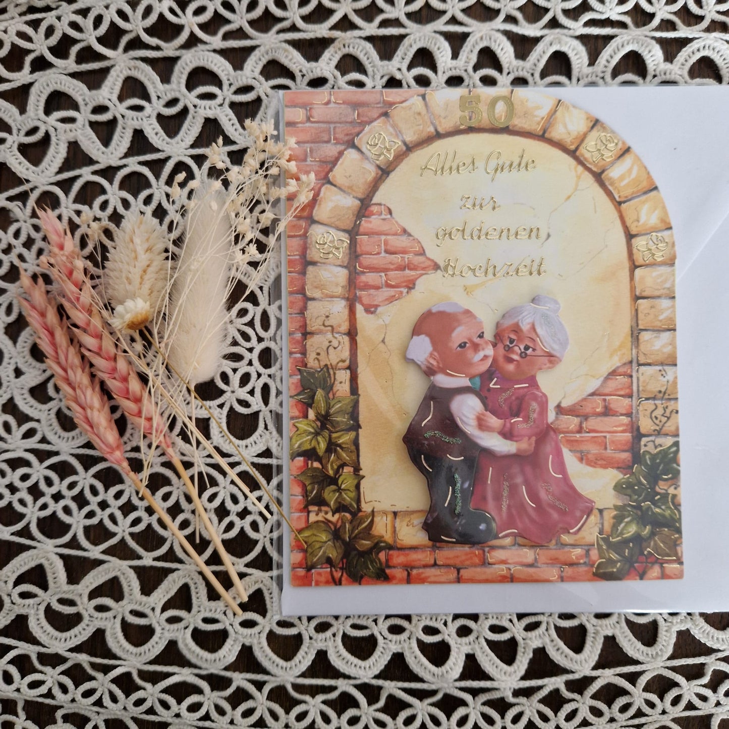 Karte zur Goldenen Hochzeit #1