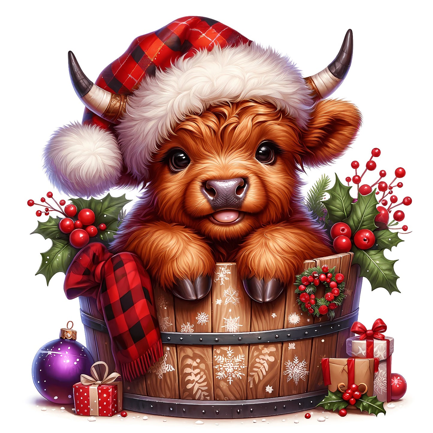 Weihnachtstiere Kuh#15