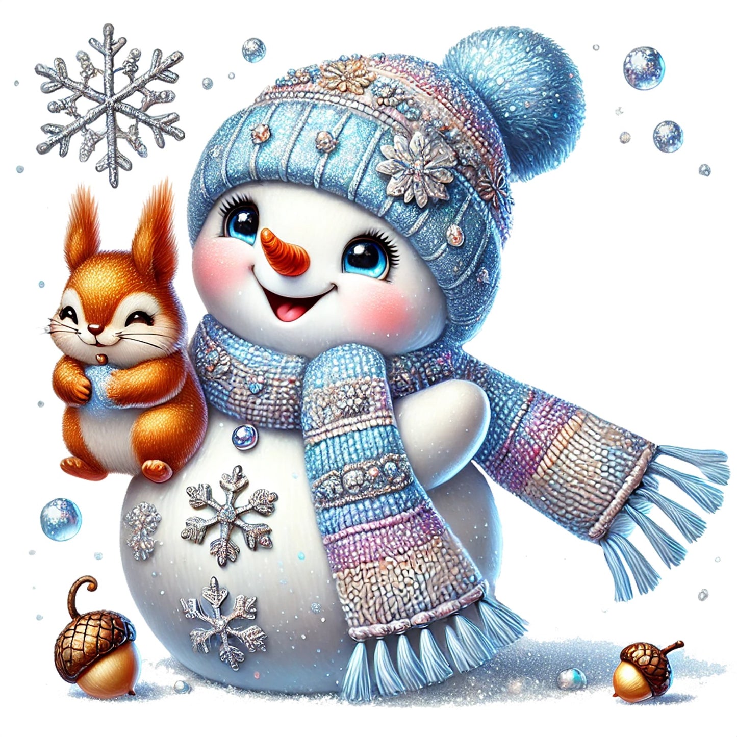 Schneemann blau; Winter; Weihnachten #9