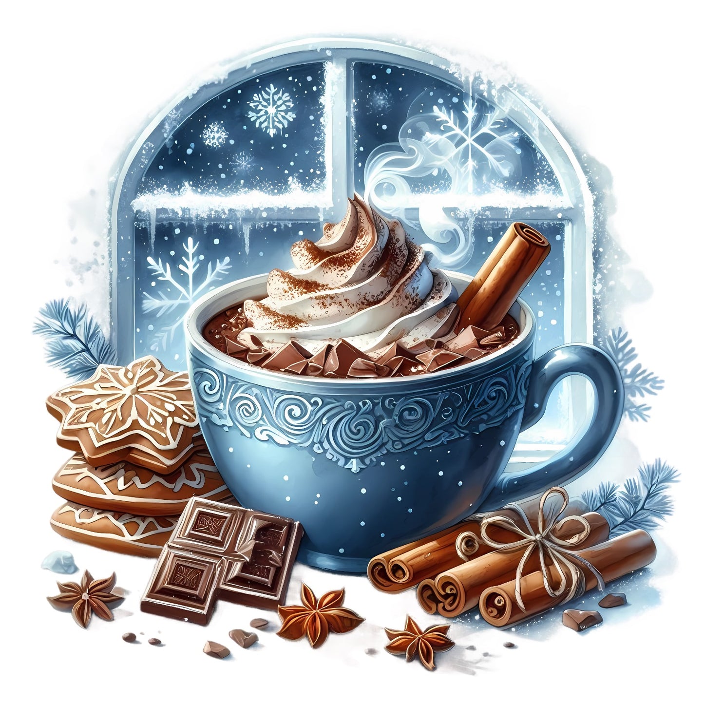 Wintermotive blau; Winter; Weihnachten #3