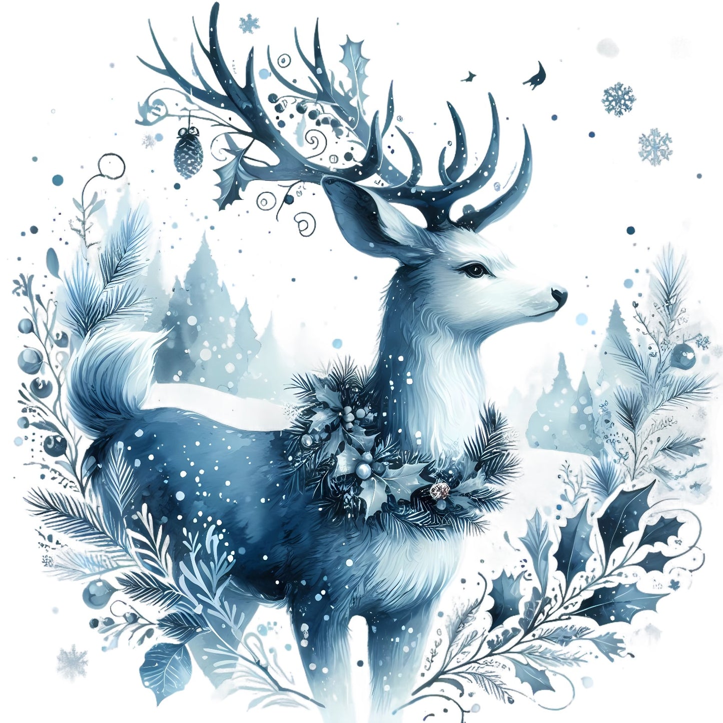 Wintermotive blau; Winter; Weihnachten #5