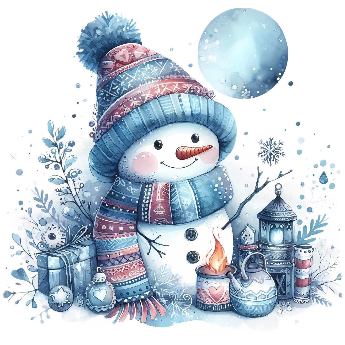 Wintermotive blau; Winter; Weihnachten #13