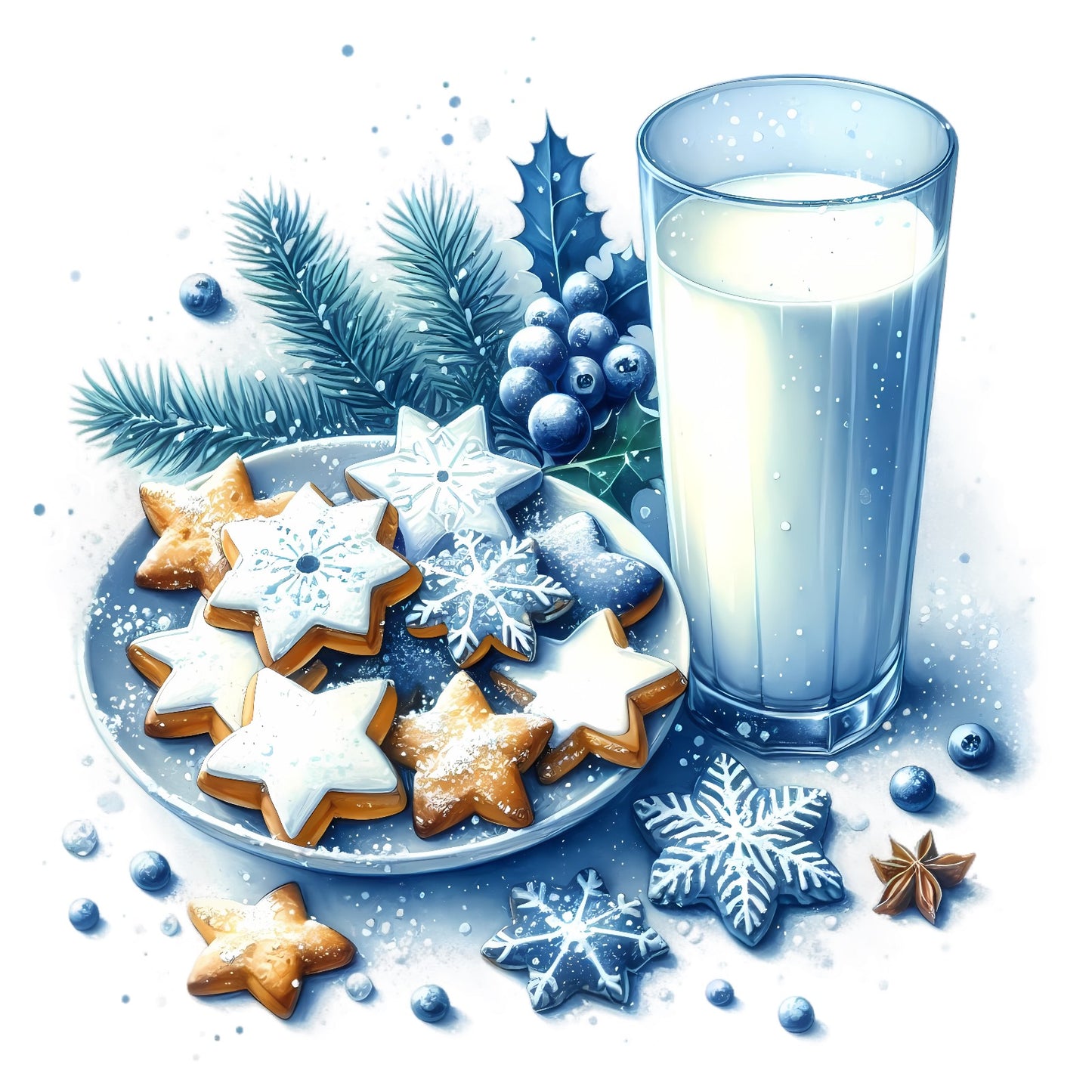 Wintermotive blau; Winter; Weihnachten #14