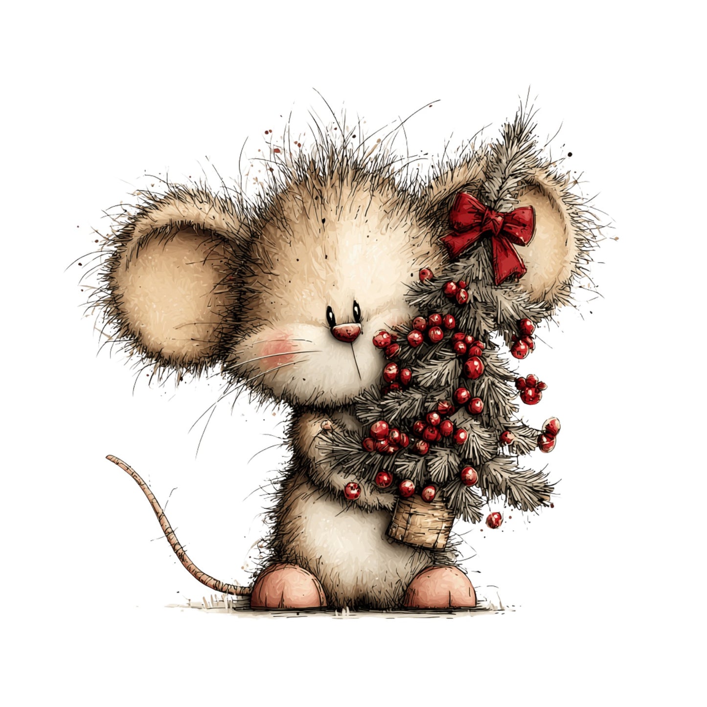 Weihnachtstiere, Wald, Schnee, Weihnachten, Geschenke #5