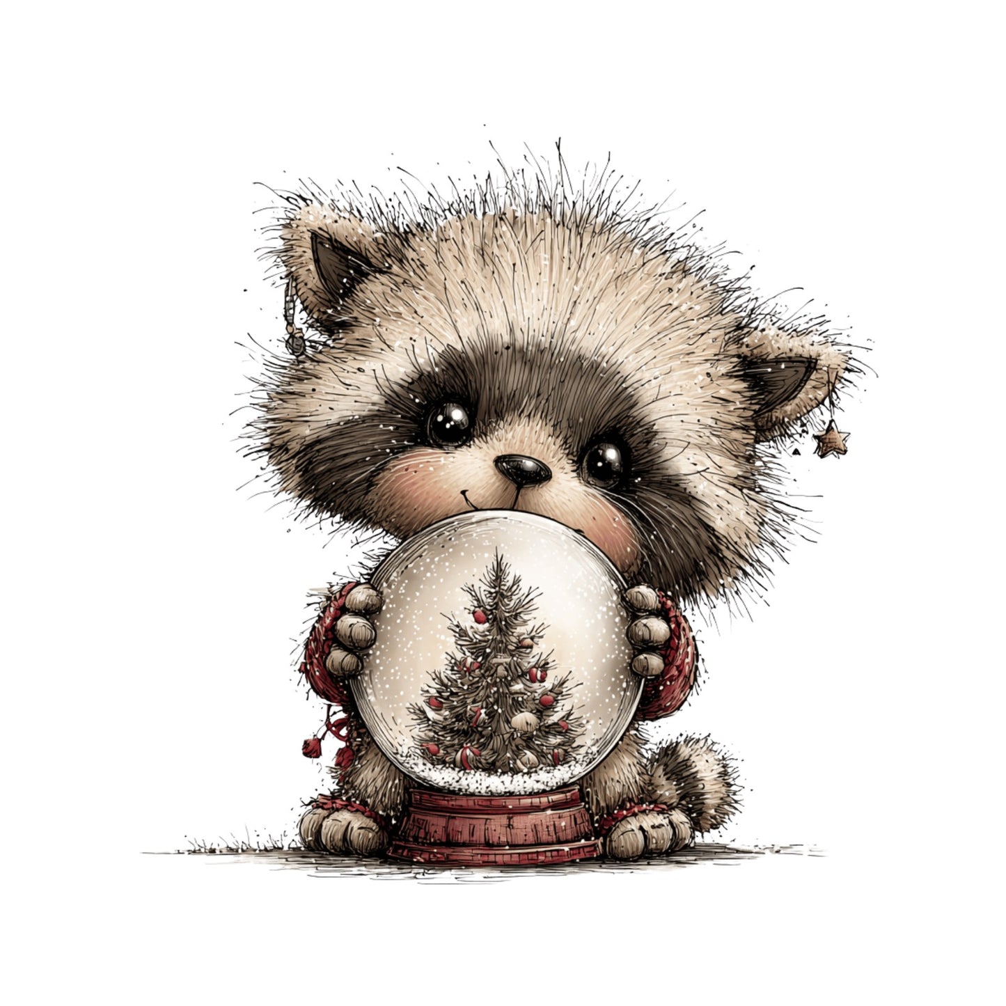 Weihnachtstiere, Wald, Schnee, Weihnachten, Geschenke #7