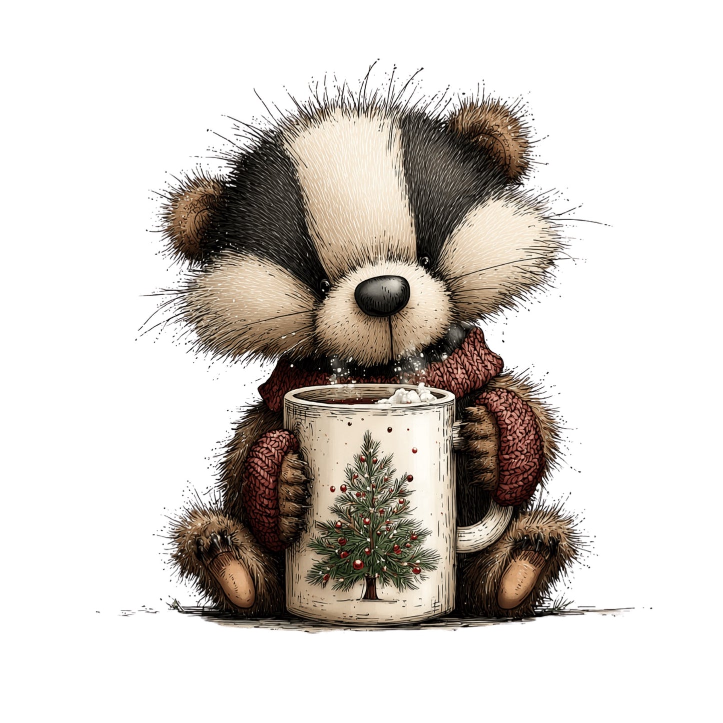 Weihnachtstiere, Wald, Schnee, Weihnachten, Geschenke #21