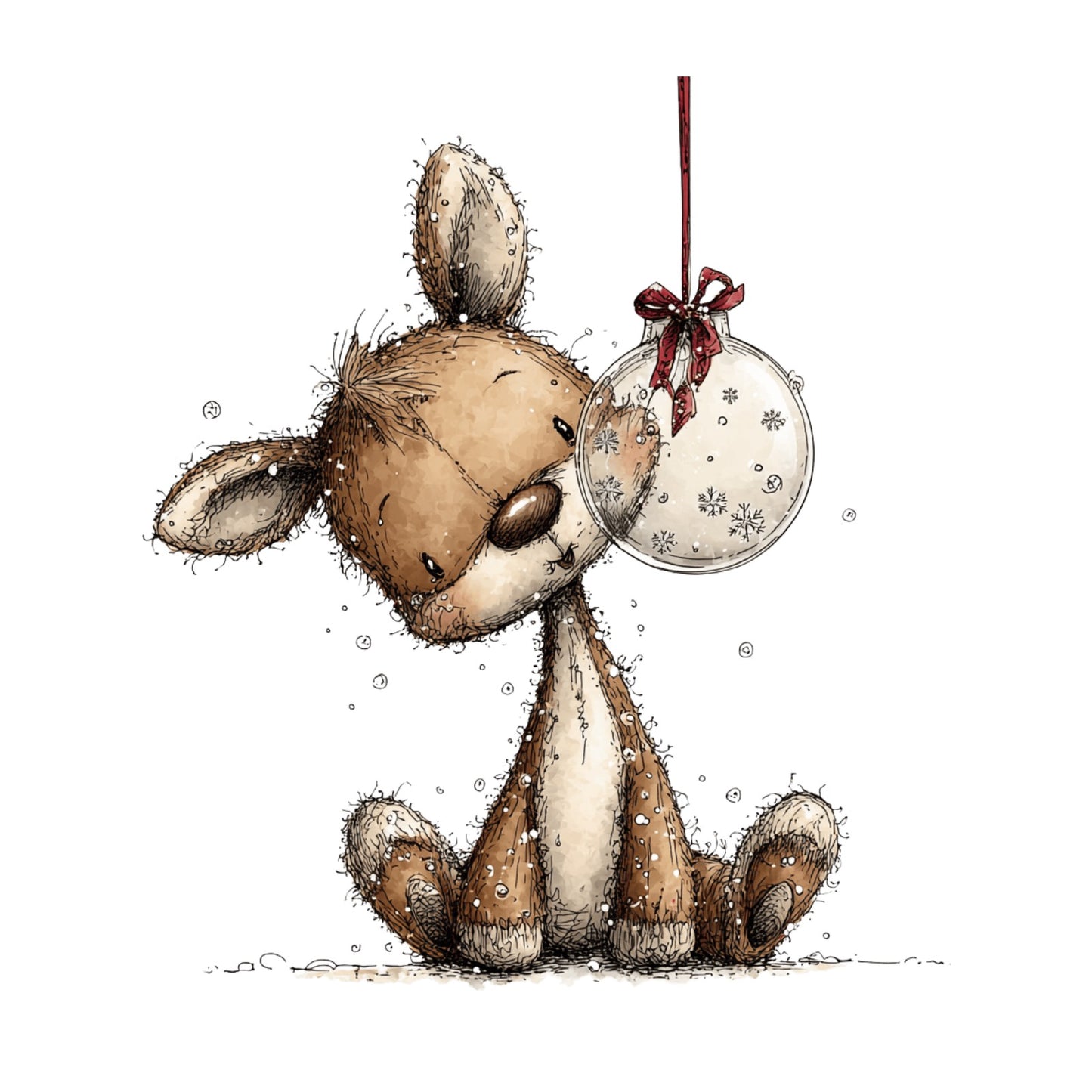 Weihnachtstiere, Wald, Schnee, Weihnachten, Geschenke #25