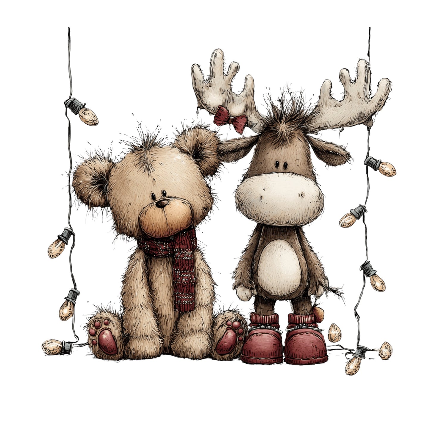 Weihnachtstiere, Wald, Schnee, Weihnachten, Geschenke #2