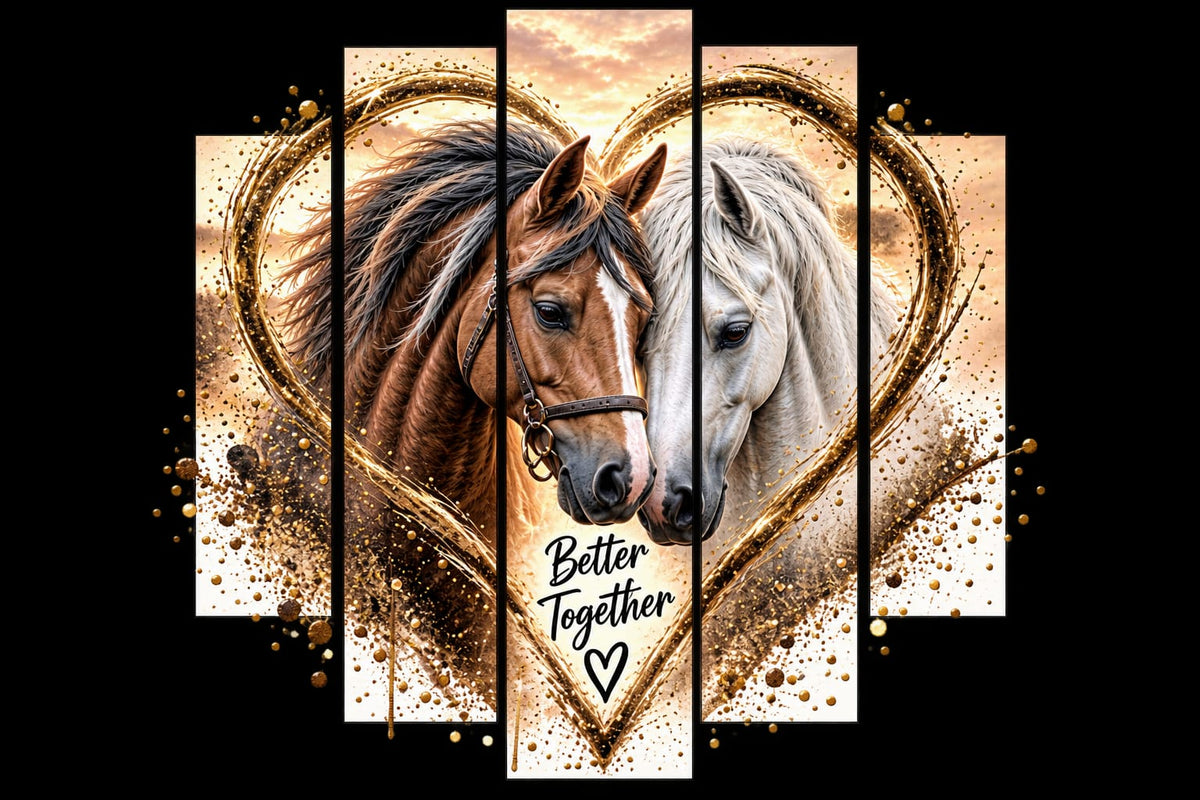 Bügelbild Pferd; Einhorn bunt # 6