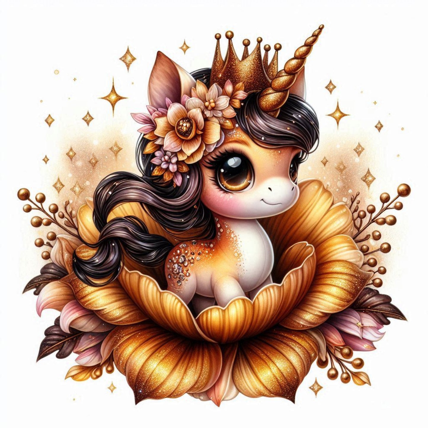 Florales Einhorn Herbst #2