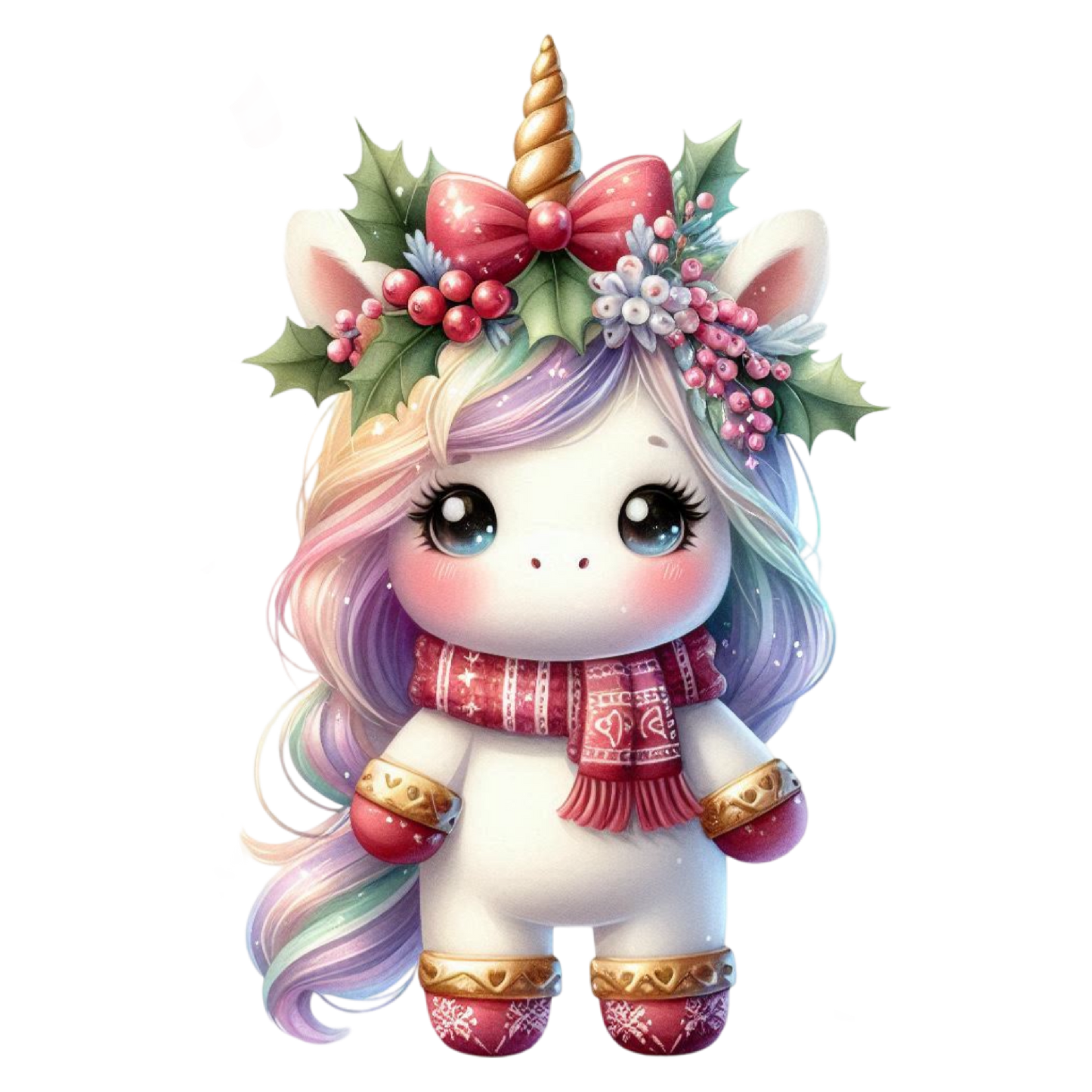 Weihnachts Einhorn, bunt, Weihnachten #1