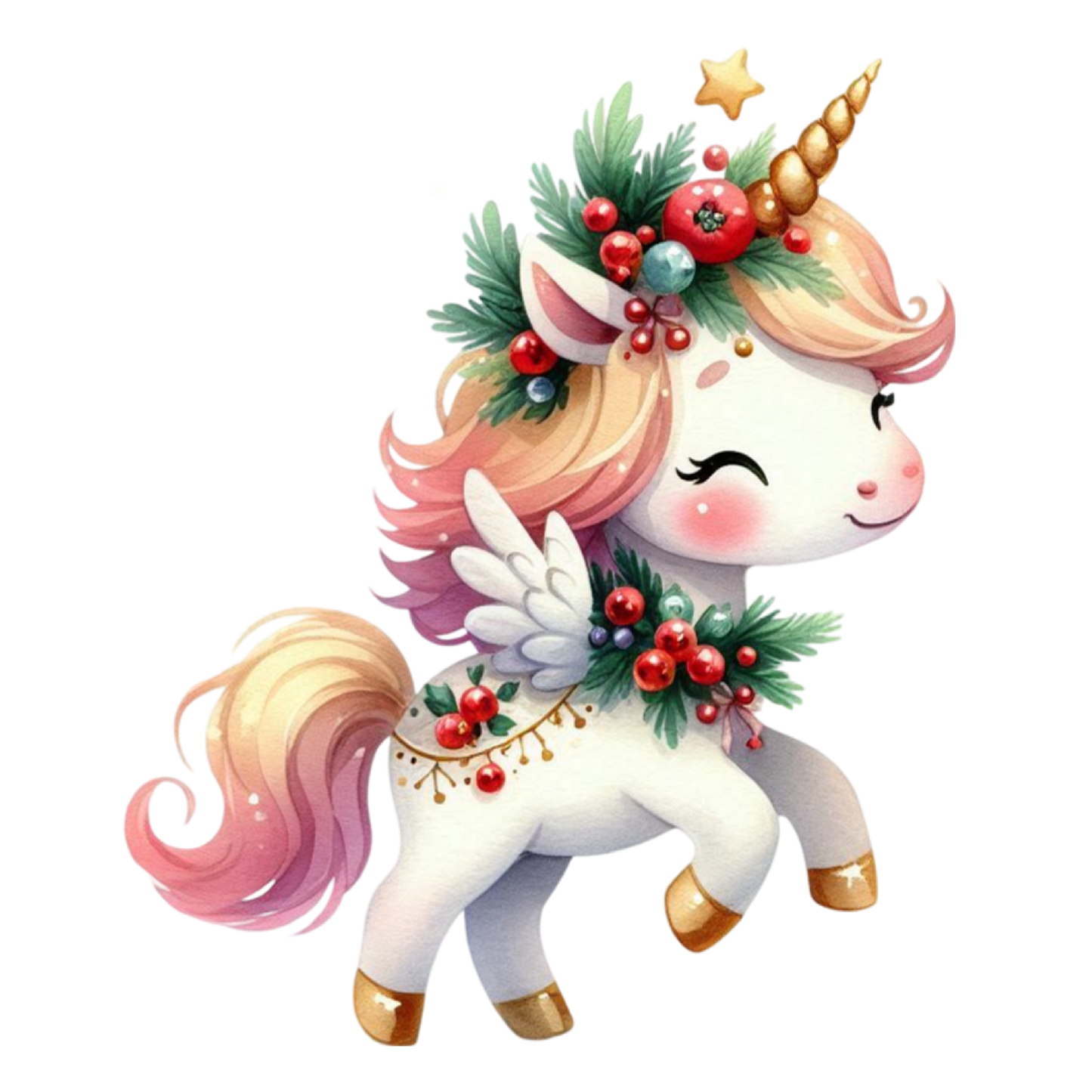 Weihnachts Einhorn, bunt, Weihnachten #8