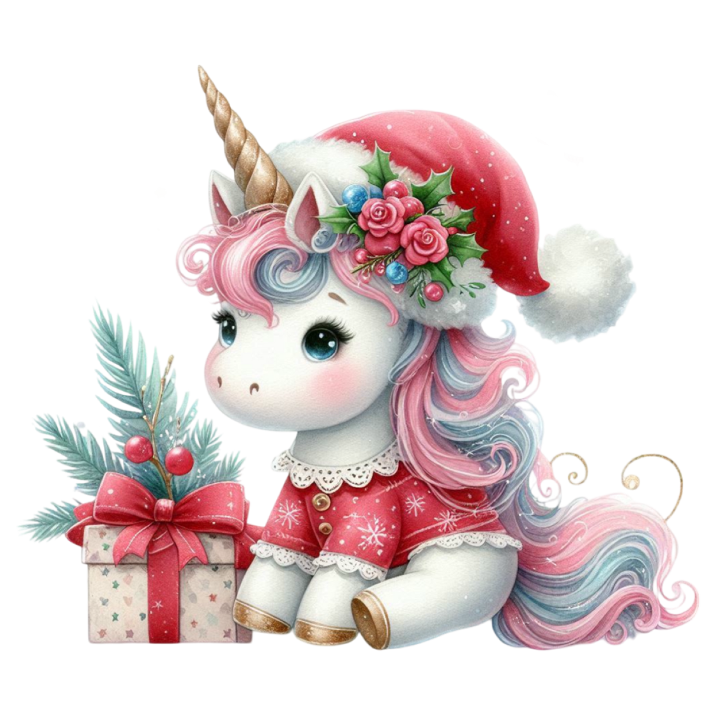 Weihnachts Einhorn, bunt, Weihnachten #15