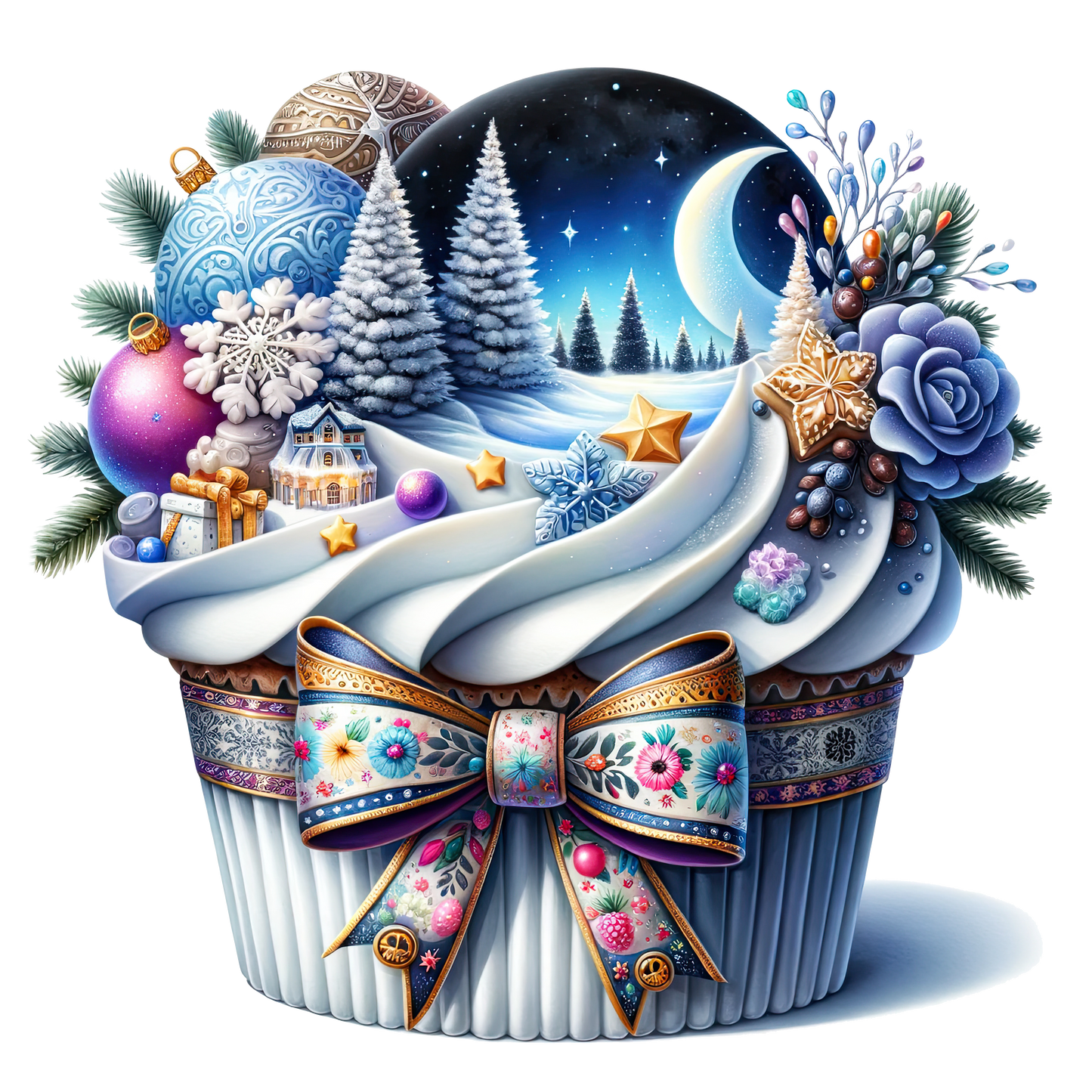 Wintercupcake, Winter, Tiere, Cupcake #7