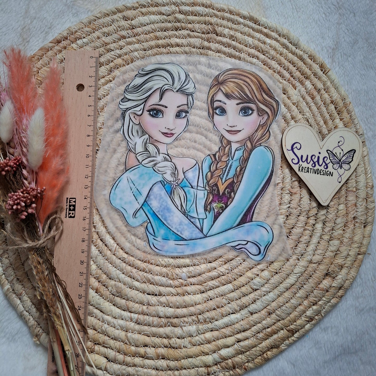 Bügelbild,Glitzer, Freundinnen