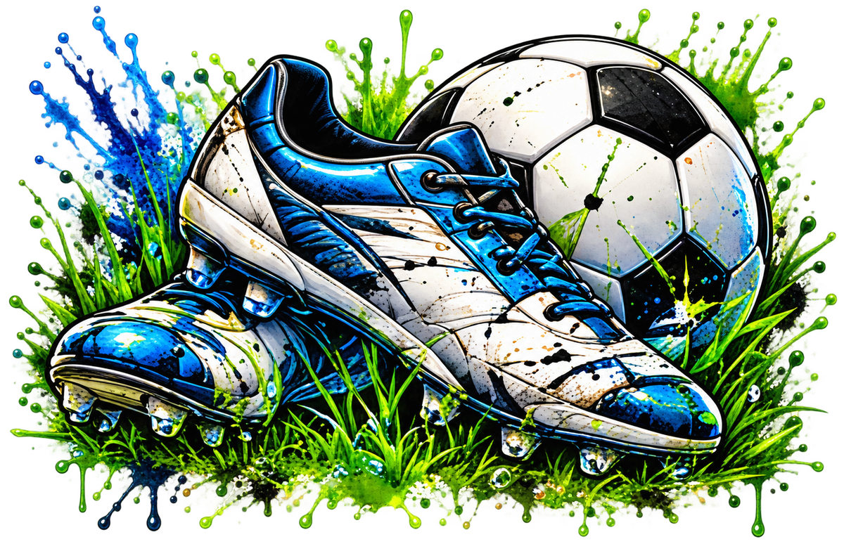 Bügelbild, Junge, Fußball, Soccer, bunt, Ball, Sport, cool #7