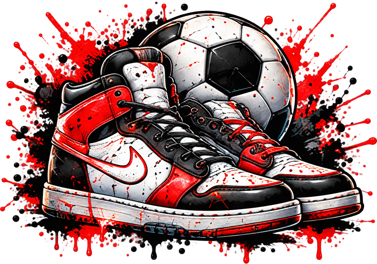 Bügelbild, Junge, Fußball, Soccer, bunt, Ball, Sport, cool #16