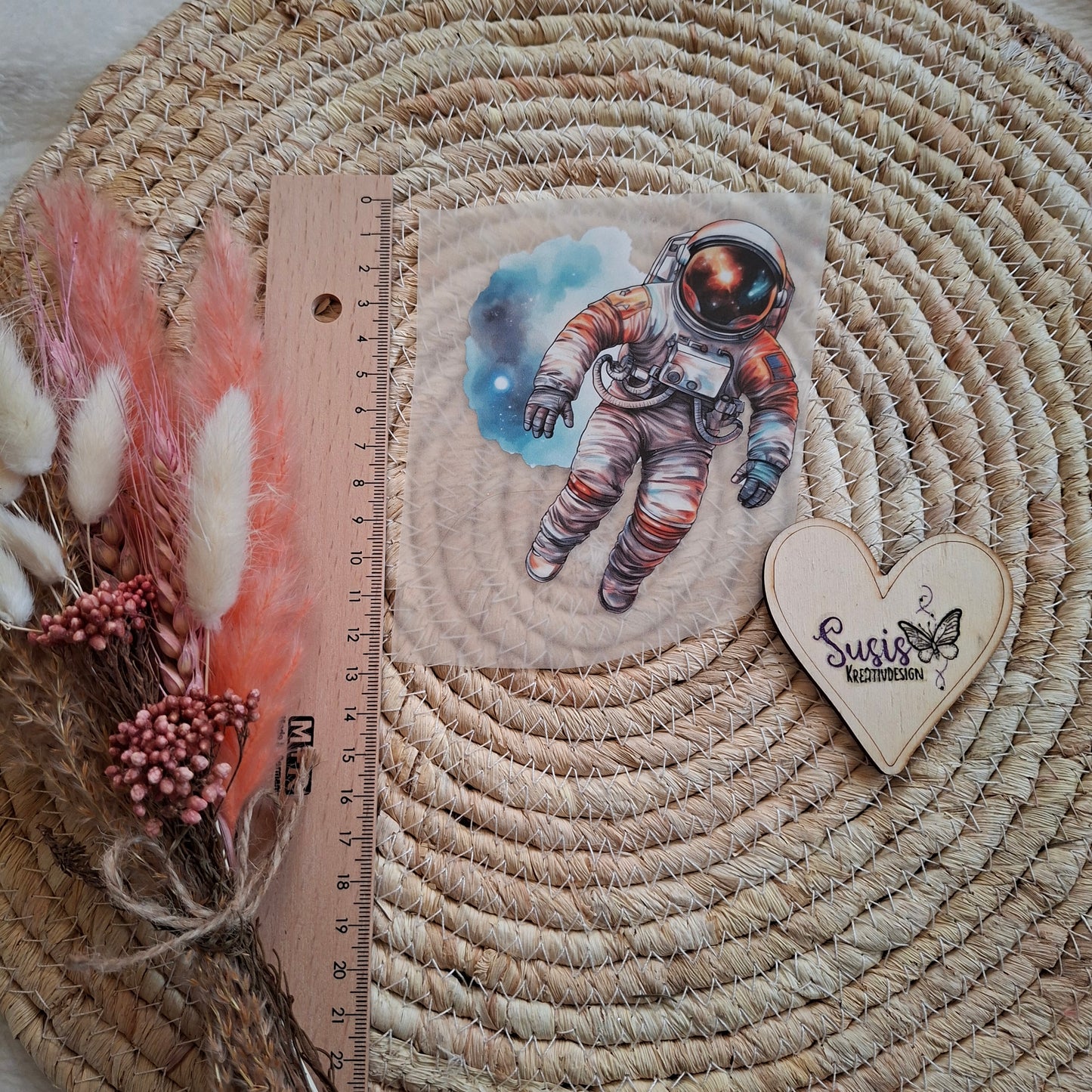 Bügelbild, Astronaut, GlowInTheDark