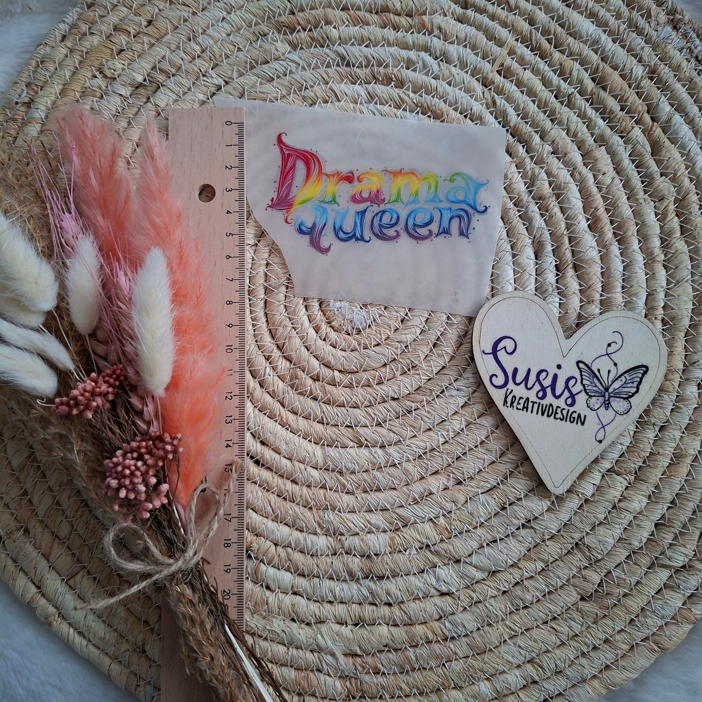 Bügelbild, Drama Queen, reflektierend