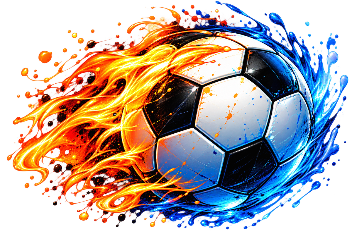 Bügelbild, Junge, Fußball, Soccer, bunt, Ball, Sport, cool #4