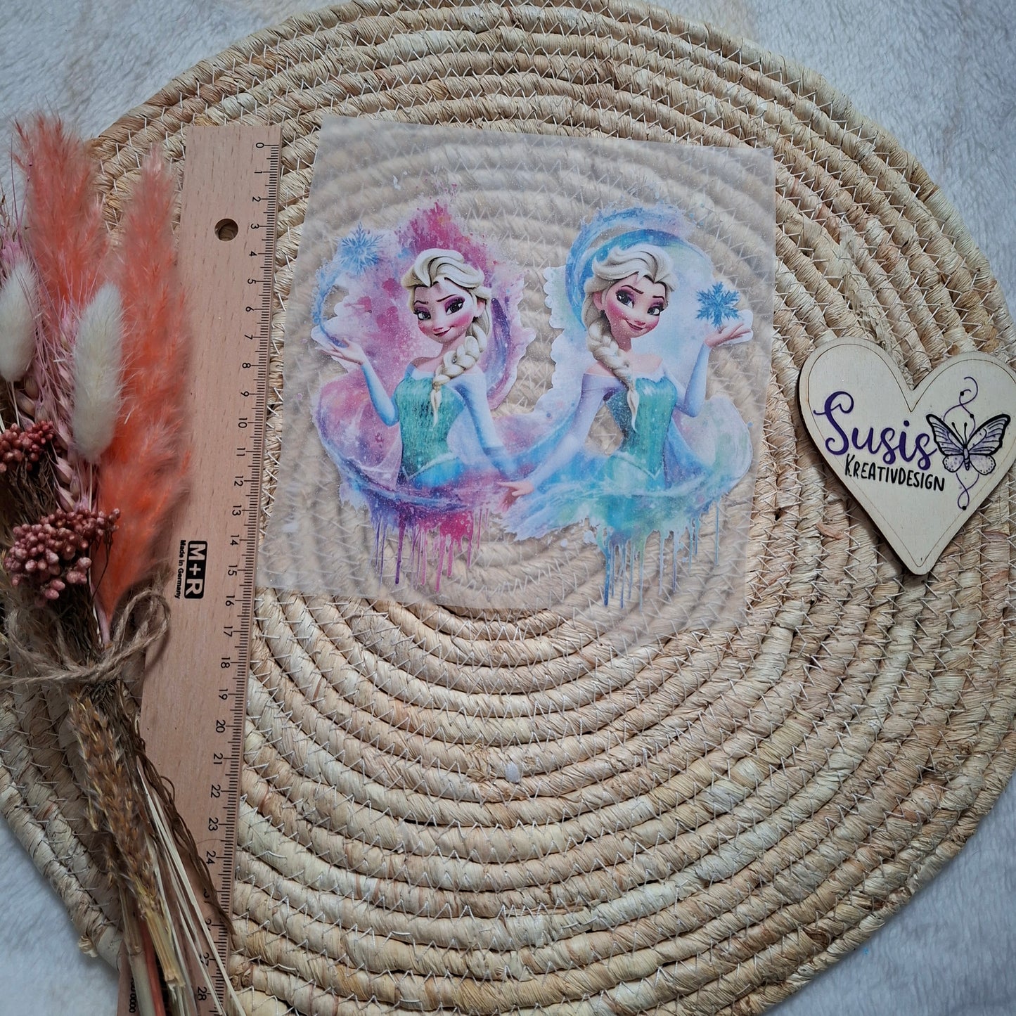 Bügelbild,Glitzer, Freundinnen