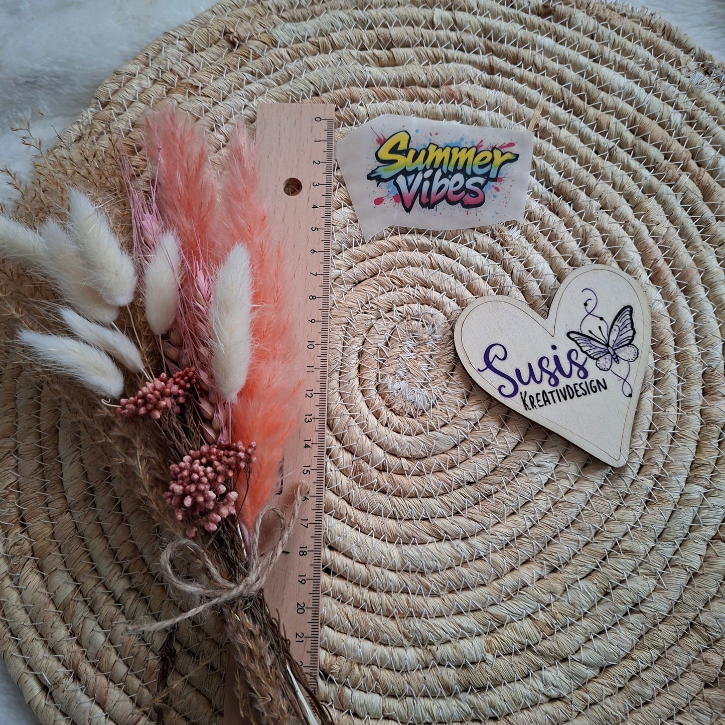 Bügelbild, Summer Vibes, reflektierend