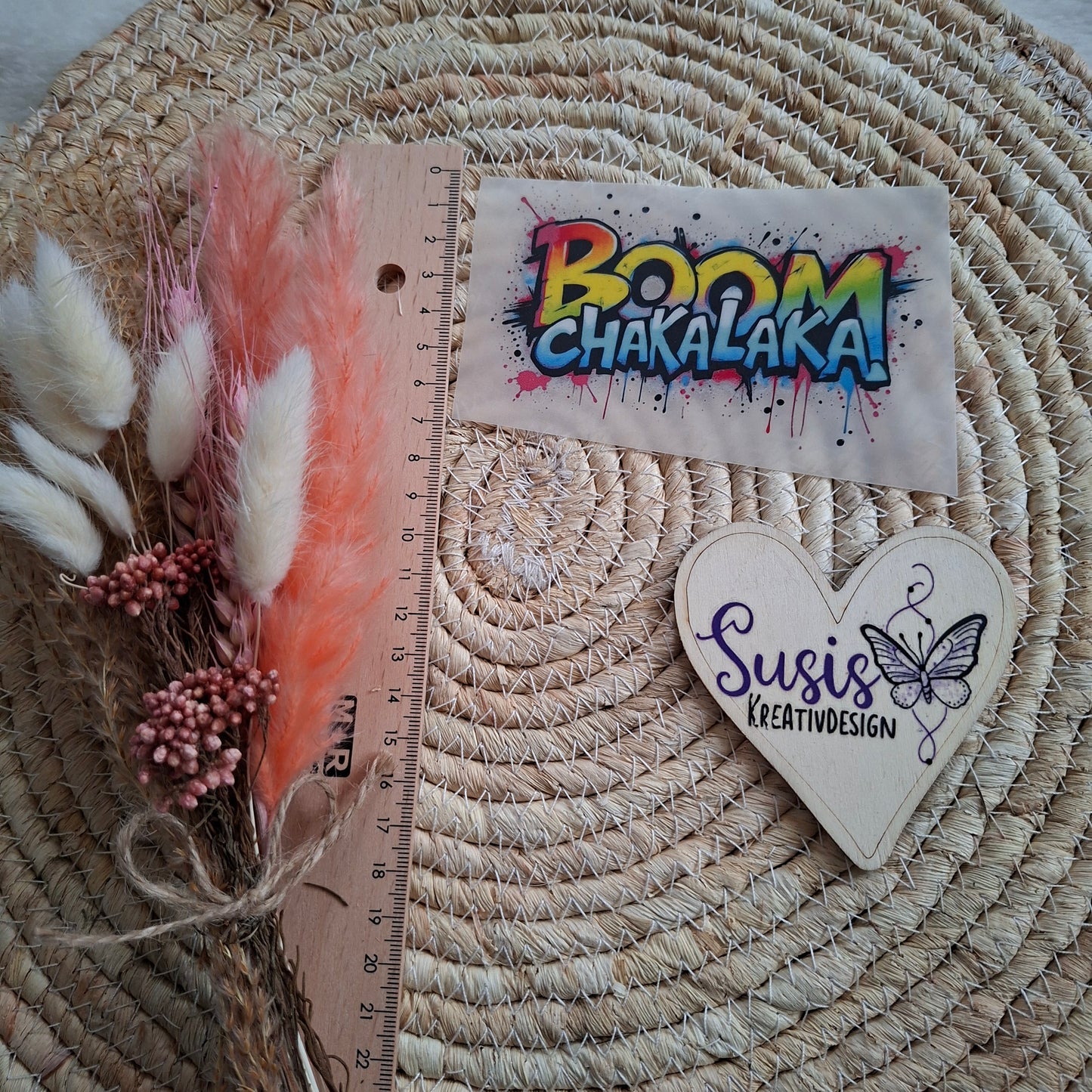 Bügelbild, Boom Chakalaka, reflektierend