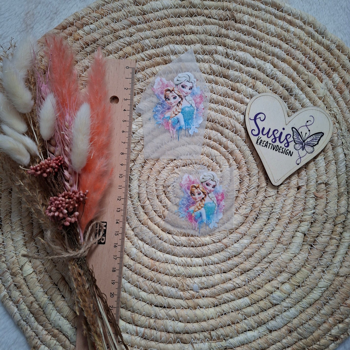 Bügelbild,Glitzer, Freundinnen