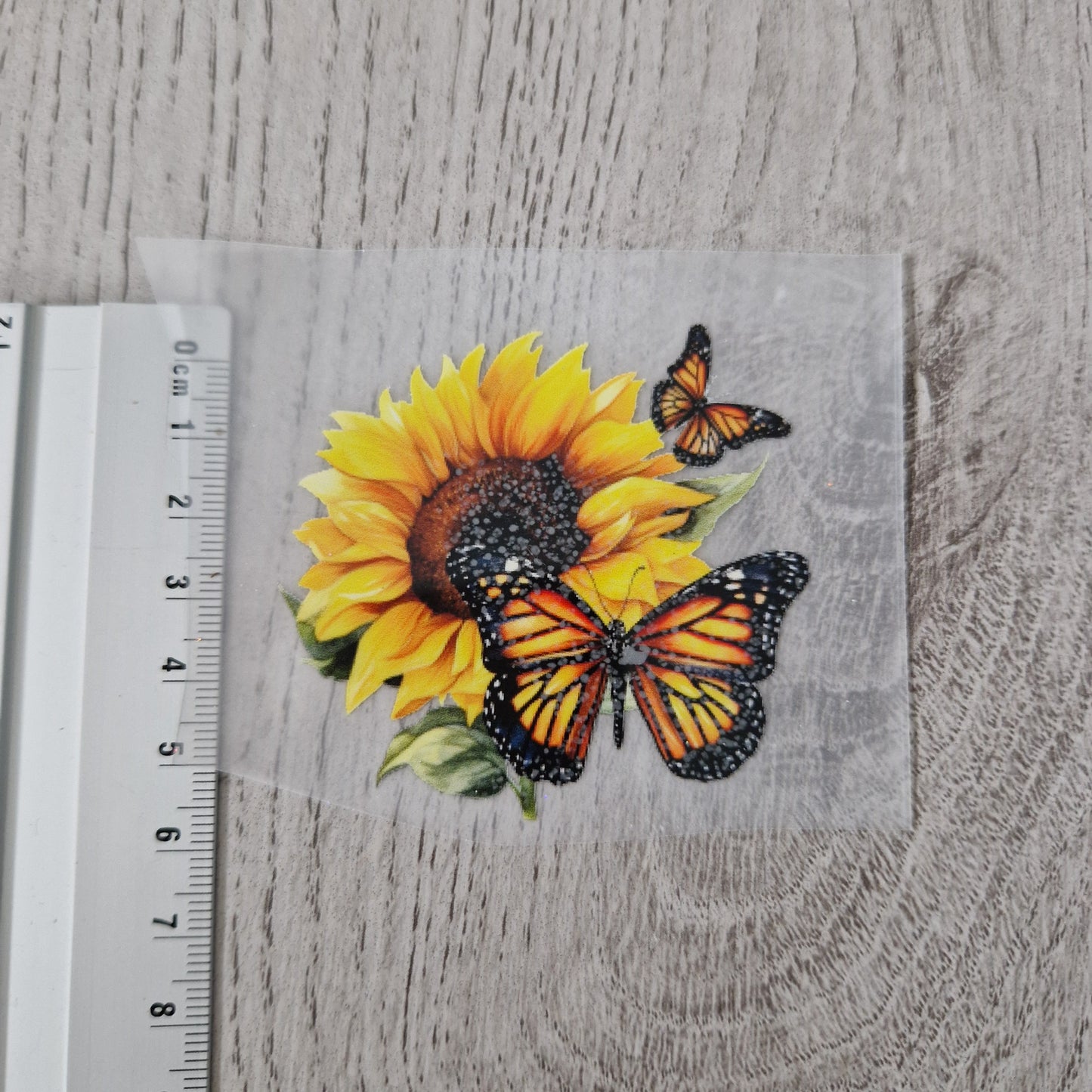 Sonnenblume mit Schmetterling