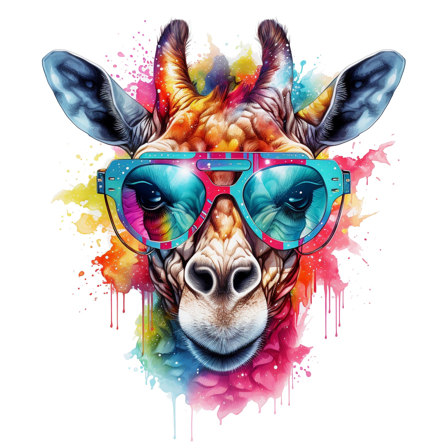 Giraffe mit Sonnenbrille, cool #5