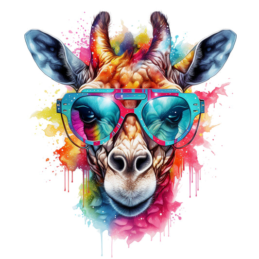 Giraffe mit Sonnenbrille, cool #5