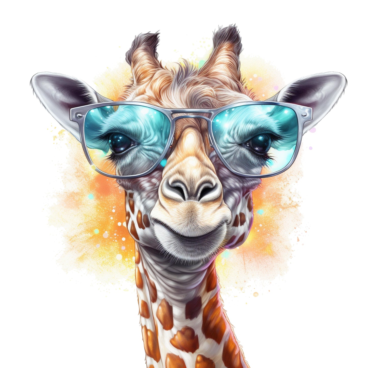Giraffe mit Sonnenbrille, cool #2