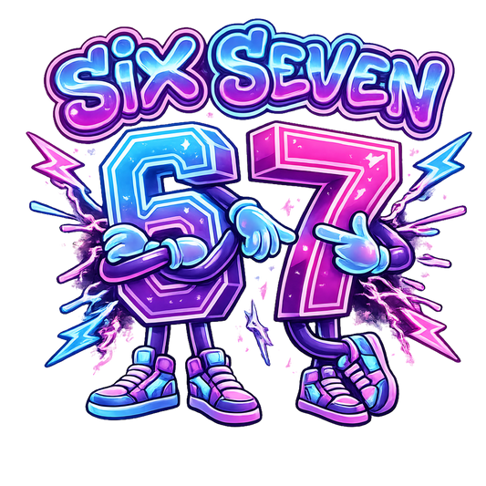 Bügelbild SixSeven, 67, bunt, farbig, cool #17