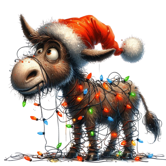 lustige Weihnachtstiere, Weihnachten, Lichterkette, Tiere, funny #7